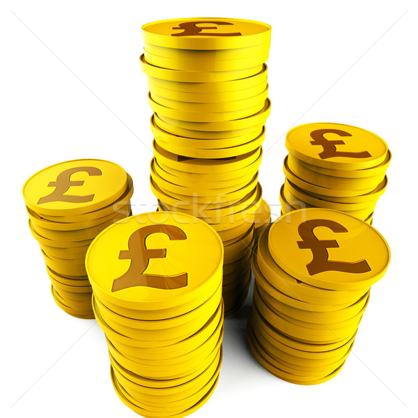 Pound tasarruf para İngilizler finanse nakit Stok fotoğraf © stuartmiles