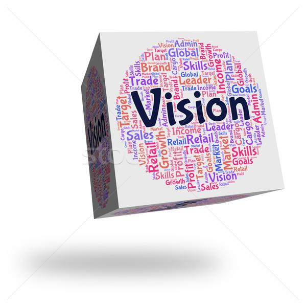 [[stock_photo]]: Vision · mot · plan · avenir · prédiction · objectif