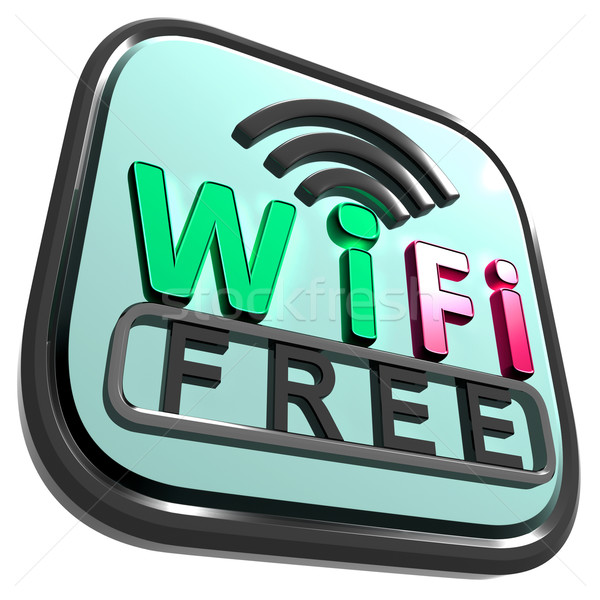 Wifi Free Internet Shows Wireless Connecting Stock photo © stuartmiles
