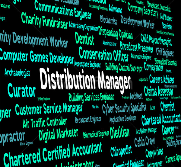 Distribución gerente suministrar cadena jefe gestión Foto stock © stuartmiles