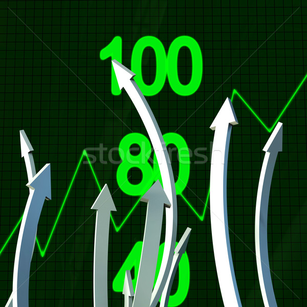 Progress Arrows Represents Business Graph And Analysis Stock photo © stuartmiles