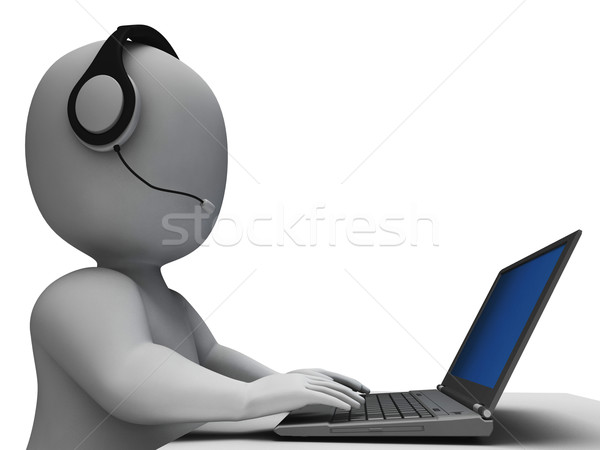 Helpdesk hotline exploitant call center dienst kantoor Stockfoto © stuartmiles