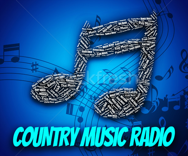 Country Music Radio Shows Sound Tracks And Audio Stock photo © stuartmiles