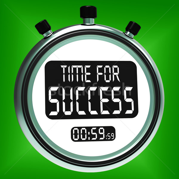 Time For Success Message Means Victory And Winning Stock photo © stuartmiles