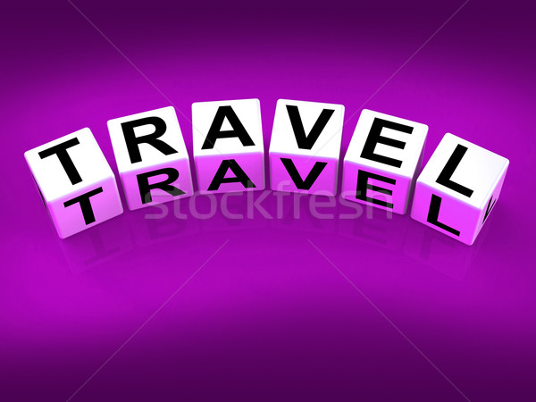 Travel Blocks Show Traveling Touring and Trips Stock photo © stuartmiles