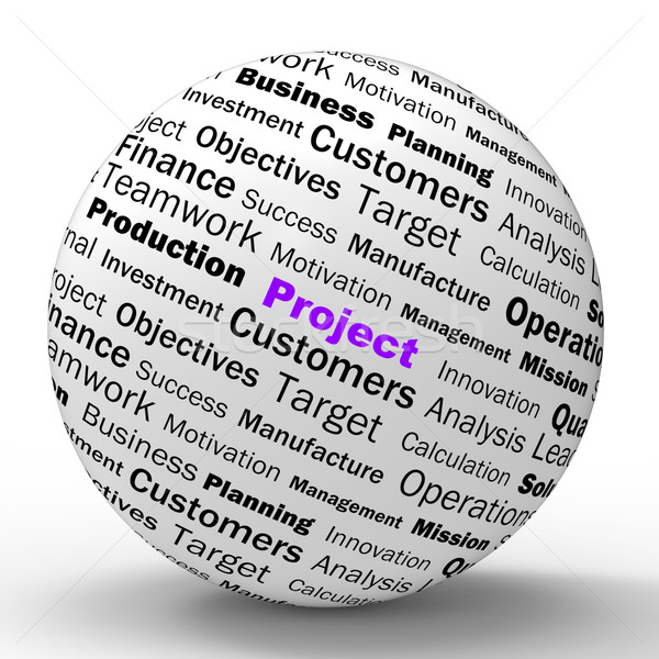 Project Sphere Definition Means Management And Missions Stock photo © stuartmiles