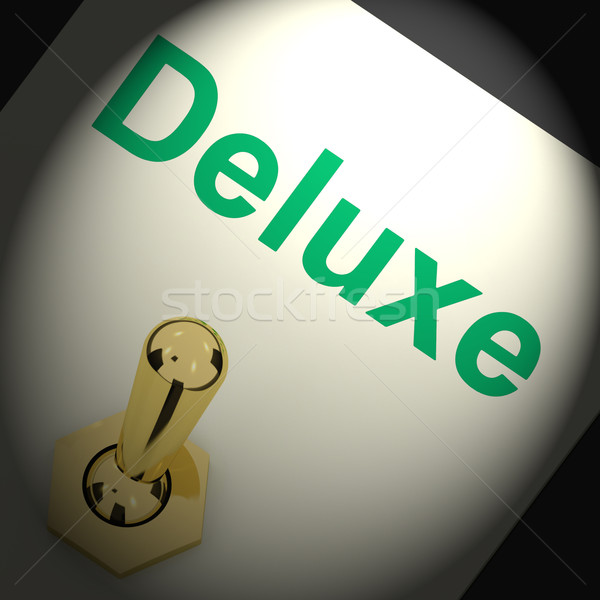 Deluxe kapcsoló nagyszerű prémium fényűző luxus Stock fotó © stuartmiles