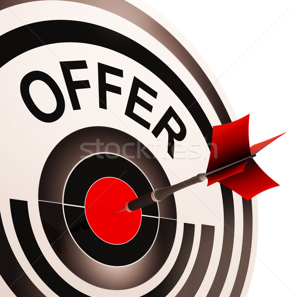 Offer Target Shows Discounts Reductions Or Sales Stock photo © stuartmiles