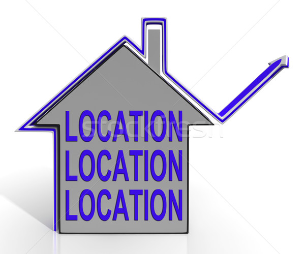 Location Location Location House Means Best Area And Ideal Home Stock photo © stuartmiles