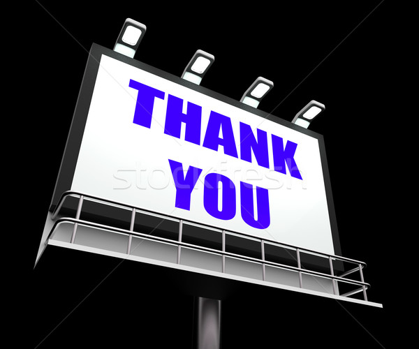 Stock photo: Thank You Sign Refers to Message of Appreciation and Gratefulnes