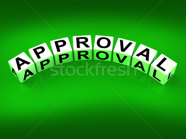 Approval Blocks Show Validation Acceptance and Approved Stock photo © stuartmiles