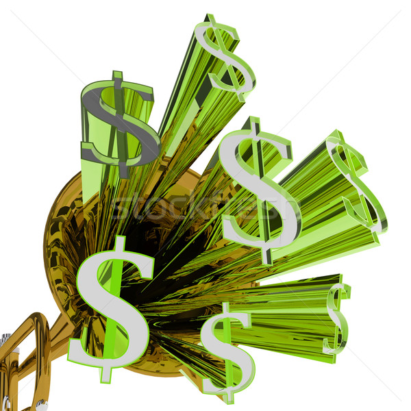 Dollars Sign Means Money Currency And Finances Stock photo © stuartmiles