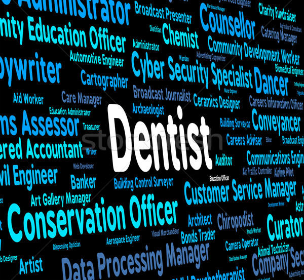 Dentista Trabajo general practicante carrera dentales Foto stock © stuartmiles
