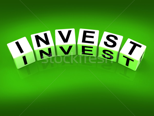 Invest Blocks Refer to Investing Loaning or Endowing Stock photo © stuartmiles