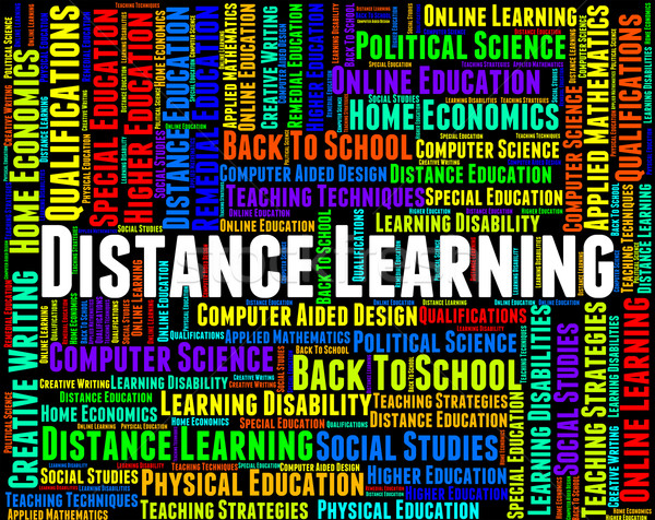 Distance Learning Words Represents Correspondence Course And Dev Stock photo © stuartmiles