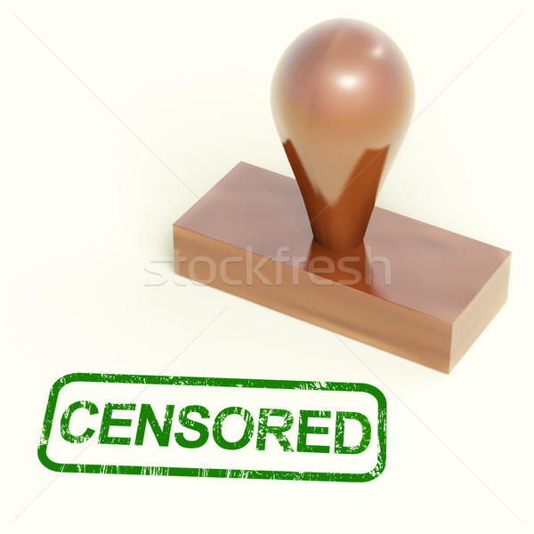 Pieczęć cenzura Zdjęcia stock © stuartmiles