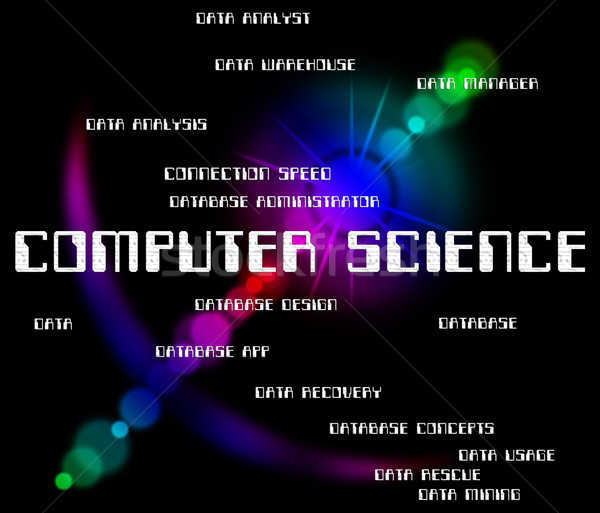 Computer Science Indicates Information Technology And Biology Stock photo © stuartmiles