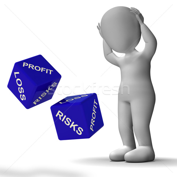 Profit And Loss Dice Shows Returns For Business Stock photo © stuartmiles