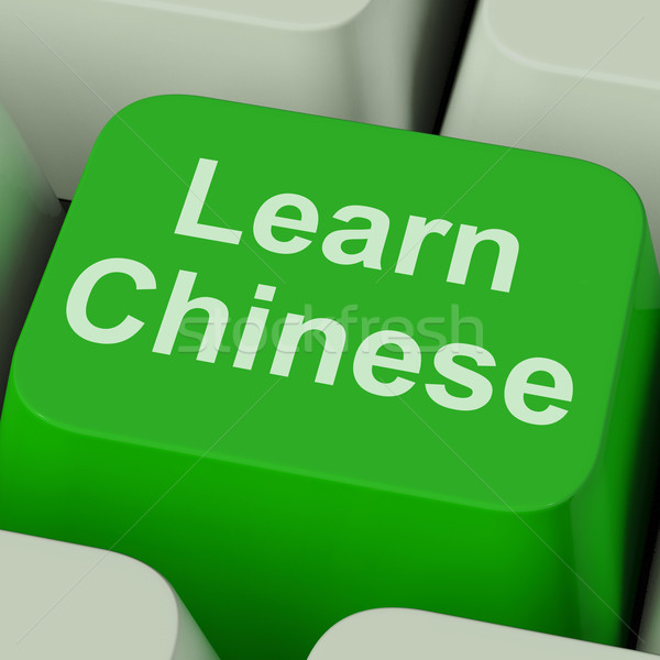 Imparare cinese chiave studiare mandarino online Foto d'archivio © stuartmiles