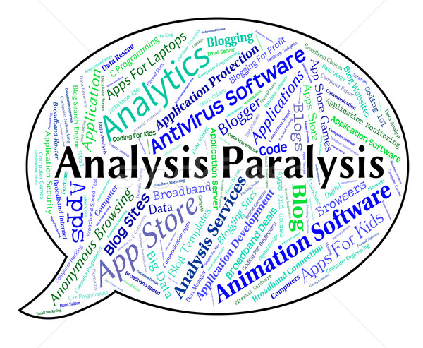 Analysis Paralysis Shows Data Analytics And Numbness Stock photo © stuartmiles