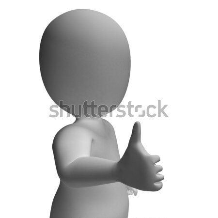 Thumbs Up Showing Support Approval And Confirmation Stock photo © stuartmiles