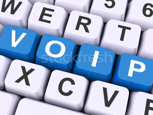 Voip Keys On Keyboard Show Voice Over Internet Protocol Stock photo © stuartmiles