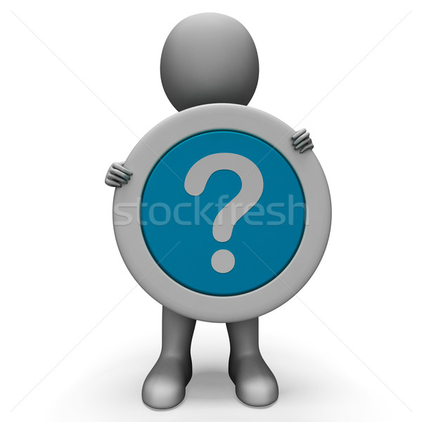 Question Mark Shows Confusion And Doubt Stock photo © stuartmiles
