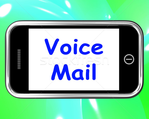 Voice Mail On Phone Shows Talk To Leave Message Stock photo © stuartmiles