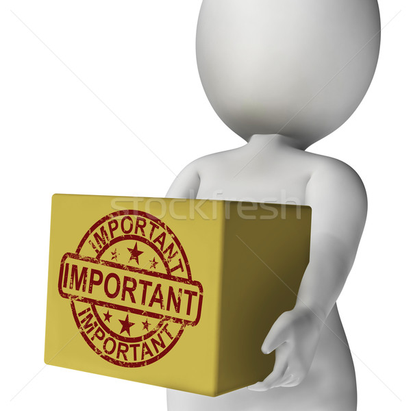 Important Box Shows Significant And High Priority Product Delive Stock photo © stuartmiles