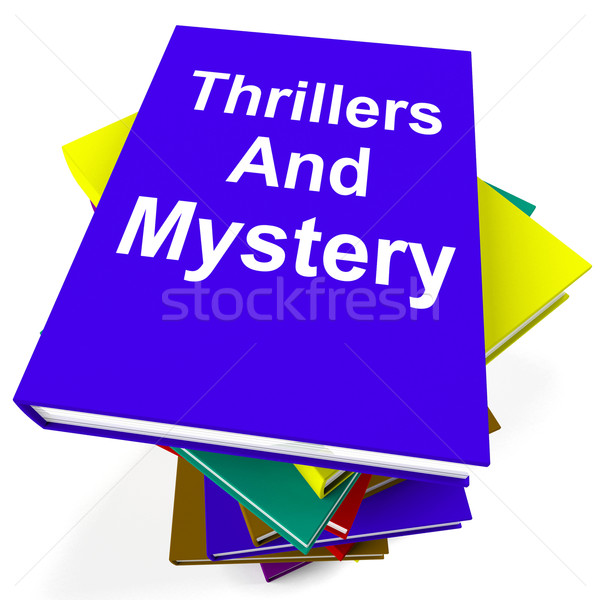 Thrillers and Mystery Book Stack Shows Genre Fiction Books Stock photo © stuartmiles
