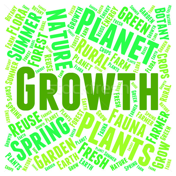 Growth Word Means Cultivate Text And Words Stock photo © stuartmiles