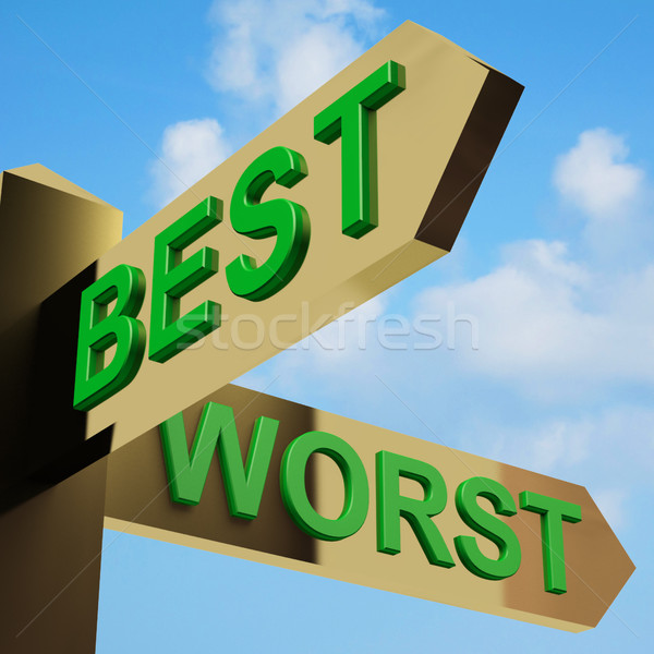 Best Or Worst Directions On A Signpost Stock photo © stuartmiles