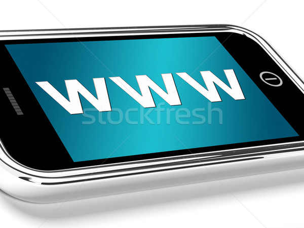 Stock photo: Www Shows Online Websites Or Mobile Internet