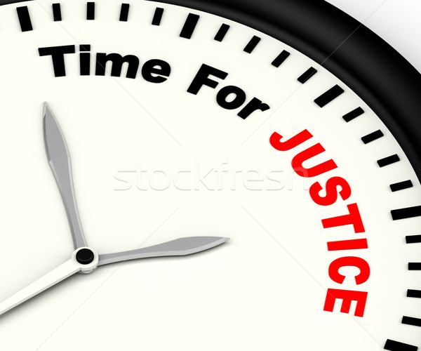 время правосудия сообщение прав наказание Сток-фото © stuartmiles