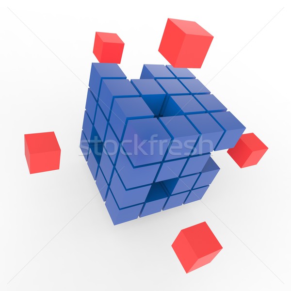 Hiányos puzzle mutat befejezés befejezés Stock fotó © stuartmiles
