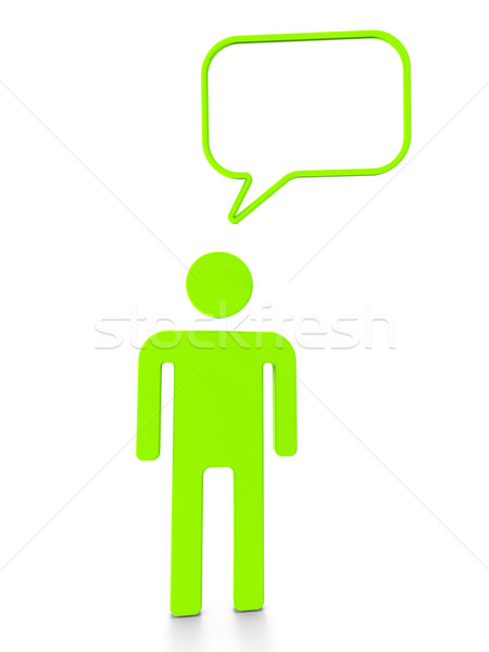 Person Speaking Means Point Of View And Assumption Stock photo © stuartmiles