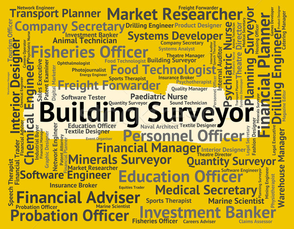 Building Surveyor Shows Jobs Hire And Hiring Stock photo © stuartmiles