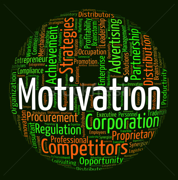 Motivation Word Indicates Do It Now And Action Stock photo © stuartmiles