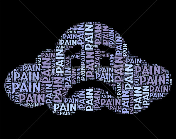 Fájdalom szó kínzás szöveg mutat Stock fotó © stuartmiles