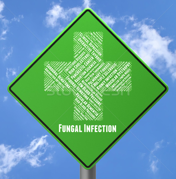 Infectie arme gezondheid betekenis teken display Stockfoto © stuartmiles