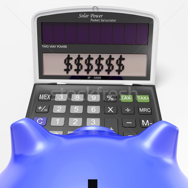 Dollars simulateur richesse sécurité argent Photo stock © stuartmiles