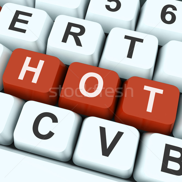 Hot Key Means Amazing Or Fantastic Deals Stock photo © stuartmiles