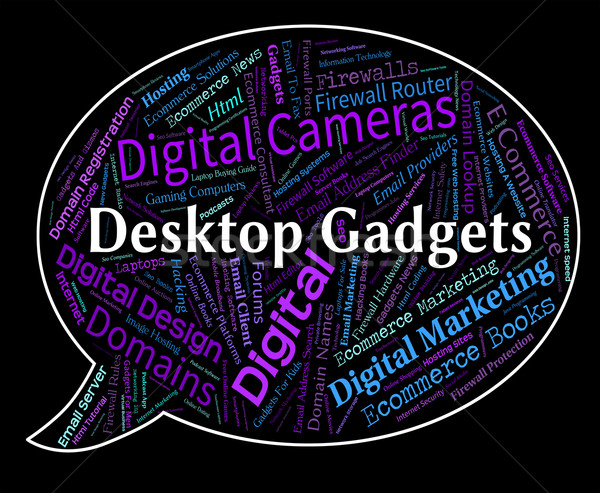 Desktop Gadgets Represents Gismos Gizmos And Mechanisms Stock photo © stuartmiles