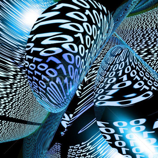 Abstract Binary Code Background Showing Technology And Computing Stock photo © stuartmiles