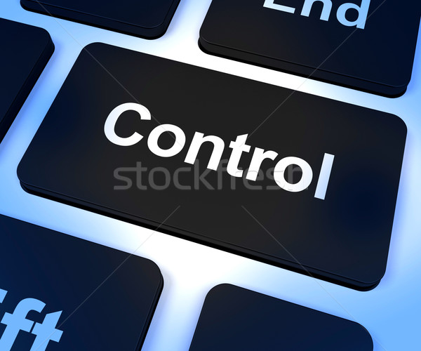 Control Computer Key Showing Remote Controller Or Interfacing Stock photo © stuartmiles