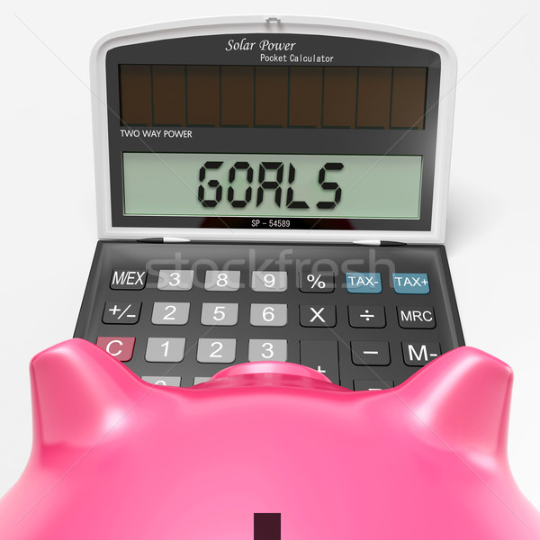 Goals Shows Targeting Plans Desires And Strategy Stock photo © stuartmiles