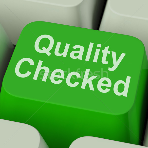 Quality Checked Key Shows Product Tested Ok Stock photo © stuartmiles