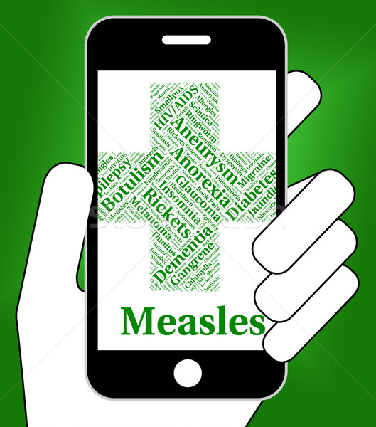 Stock photo: Measles Illness Represents Poor Health And Attack