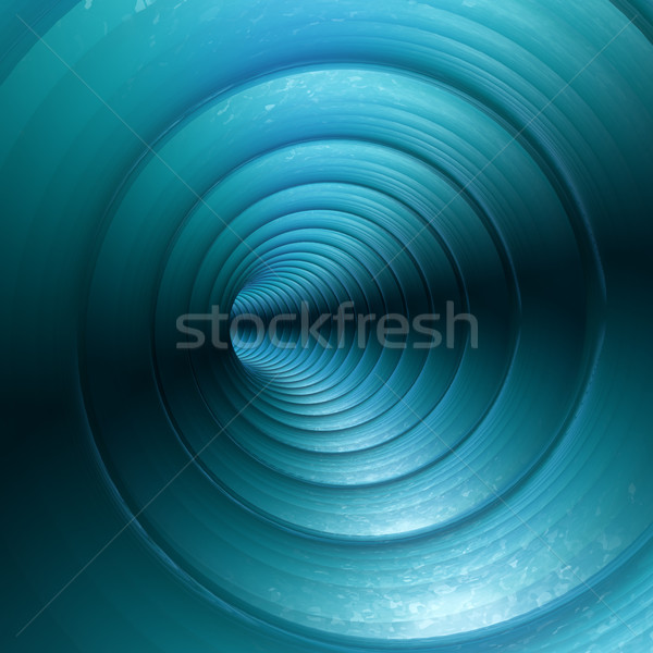 Turquoise Vortex Abstract Background With Twirling Twisting Spir Stock photo © stuartmiles