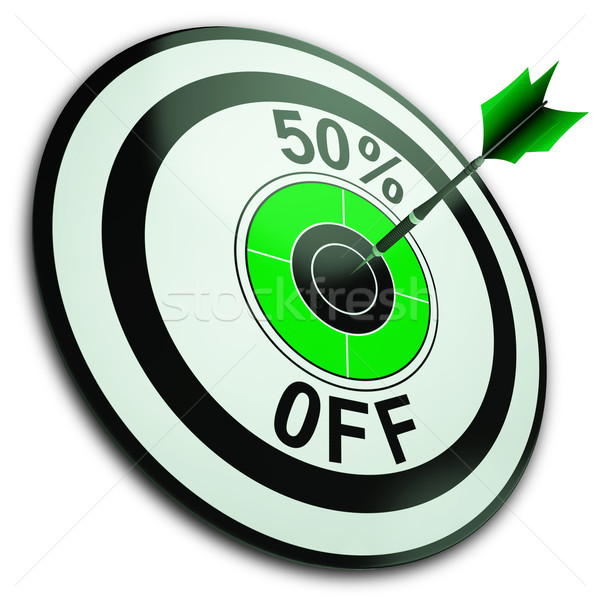 50 Percent Off Shows Reduction In Price Stock photo © stuartmiles